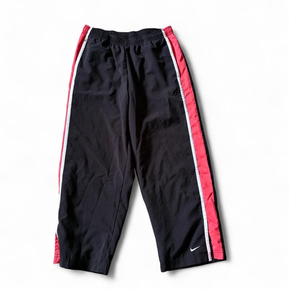 Nike Y2K vintage black and coral capri track pants size medium